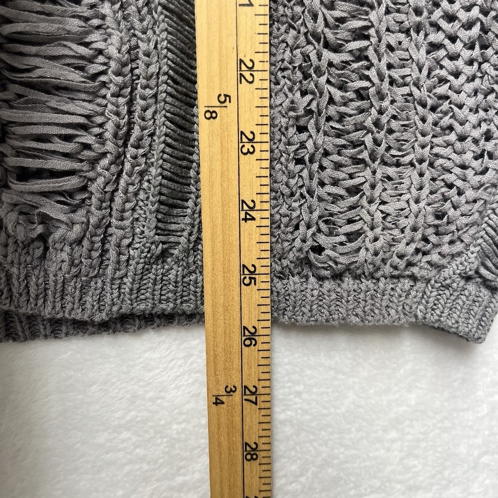 The Kooples Open‎ Knit Sweater Womens Medium Gray - Picture 10 of 13
